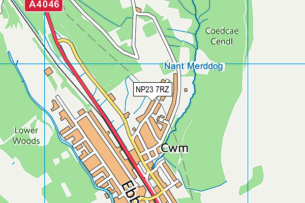 NP23 7RZ map - OS VectorMap District (Ordnance Survey) NP23 7RZ map - OS VectorMap District (Ordnance Survey)