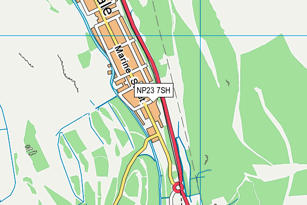 NP23 7SH map - OS VectorMap District (Ordnance Survey) NP23 7SH map - OS VectorMap District (Ordnance Survey)