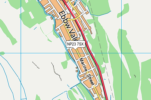 NP23 7SX map - OS VectorMap District (Ordnance Survey) NP23 7SX map - OS VectorMap District (Ordnance Survey)