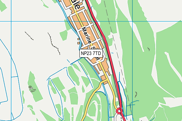 NP23 7TD map - OS VectorMap District (Ordnance Survey) NP23 7TD map - OS VectorMap District (Ordnance Survey)