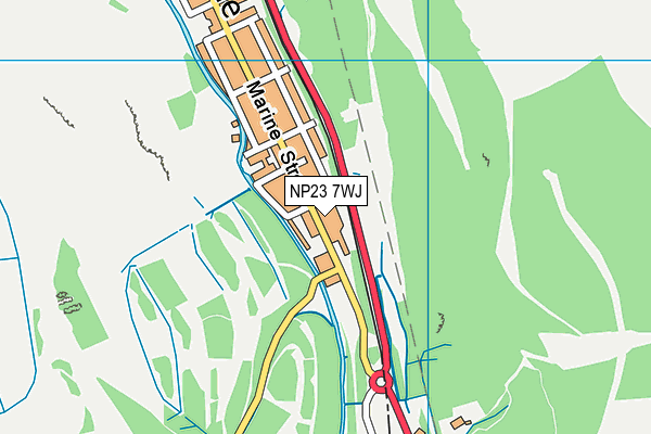 NP23 7WJ map - OS VectorMap District (Ordnance Survey) NP23 7WJ map - OS VectorMap District (Ordnance Survey)