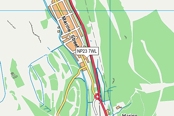NP23 7WL map - OS VectorMap District (Ordnance Survey) NP23 7WL map - OS VectorMap District (Ordnance Survey)