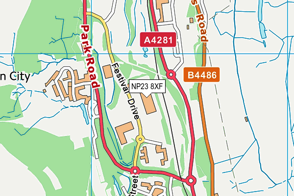 NP23 8XF map - OS VectorMap District (Ordnance Survey) NP23 8XF map - OS VectorMap District (Ordnance Survey)