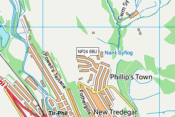 NP24 6BU map - OS VectorMap District (Ordnance Survey) NP24 6BU map - OS VectorMap District (Ordnance Survey)