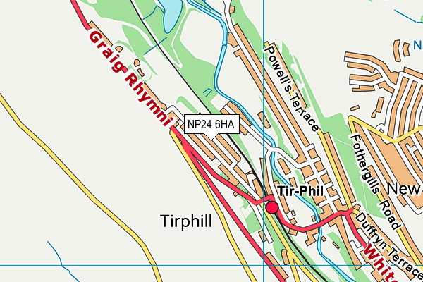 NP24 6HA map - OS VectorMap District (Ordnance Survey) NP24 6HA map - OS VectorMap District (Ordnance Survey)