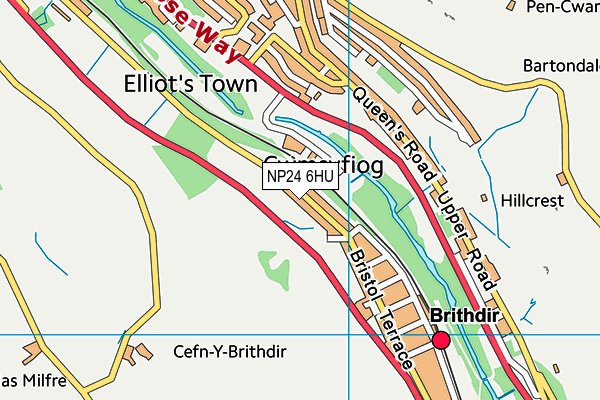 NP24 6HU map - OS VectorMap District (Ordnance Survey) NP24 6HU map - OS VectorMap District (Ordnance Survey)