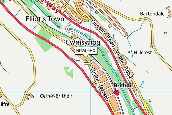 NP24 6HX map - OS VectorMap District (Ordnance Survey) NP24 6HX map - OS VectorMap District (Ordnance Survey)