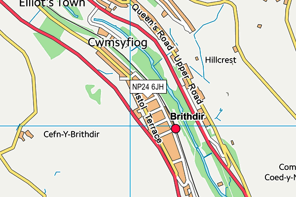 NP24 6JH map - OS VectorMap District (Ordnance Survey)
