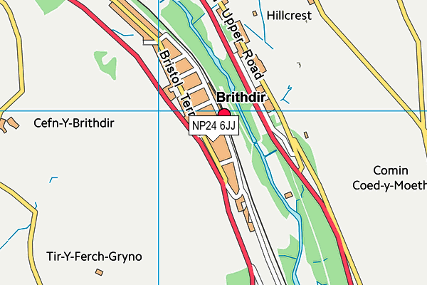 NP24 6JJ map - OS VectorMap District (Ordnance Survey) NP24 6JJ map - OS VectorMap District (Ordnance Survey)
