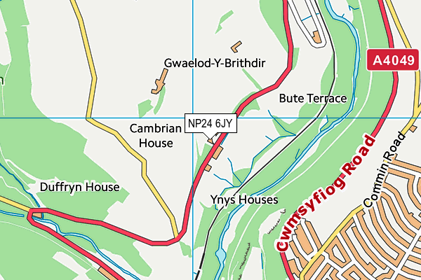 NP24 6JY map - OS VectorMap District (Ordnance Survey) NP24 6JY map - OS VectorMap District (Ordnance Survey)