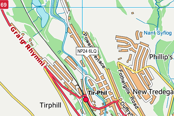 NP24 6LQ map - OS VectorMap District (Ordnance Survey) NP24 6LQ map - OS VectorMap District (Ordnance Survey)