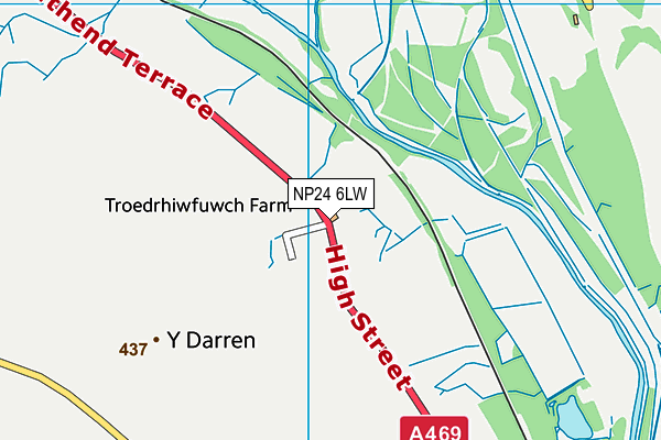 NP24 6LW map - OS VectorMap District (Ordnance Survey) NP24 6LW map - OS VectorMap District (Ordnance Survey)