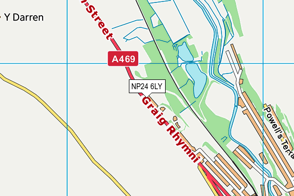 NP24 6LY map - OS VectorMap District (Ordnance Survey) NP24 6LY map - OS VectorMap District (Ordnance Survey)