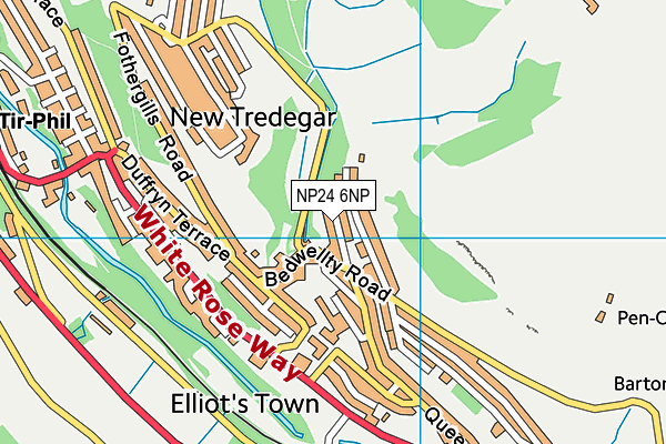 NP24 6NP map - OS VectorMap District (Ordnance Survey)