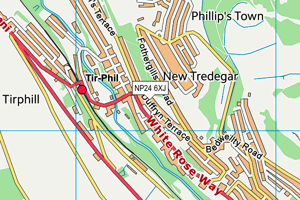 NP24 6XJ map - OS VectorMap District (Ordnance Survey) NP24 6XJ map - OS VectorMap District (Ordnance Survey)