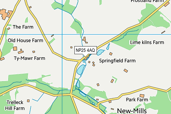 NP25 4AQ map - OS VectorMap District (Ordnance Survey) NP25 4AQ map - OS VectorMap District (Ordnance Survey)