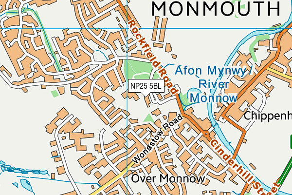NP25 5BL map - OS VectorMap District (Ordnance Survey) NP25 5BL map - OS VectorMap District (Ordnance Survey)