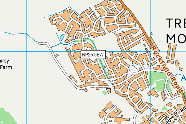 NP25 5EW map - OS VectorMap District (Ordnance Survey) NP25 5EW map - OS VectorMap District (Ordnance Survey)