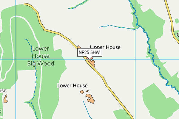 NP25 5HW map - OS VectorMap District (Ordnance Survey)