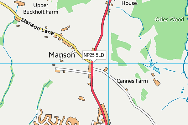 NP25 5LD map - OS VectorMap District (Ordnance Survey) NP25 5LD map - OS VectorMap District (Ordnance Survey)
