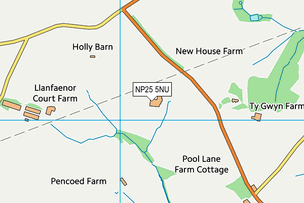 NP25 5NU map - OS VectorMap District (Ordnance Survey) NP25 5NU map - OS VectorMap District (Ordnance Survey)