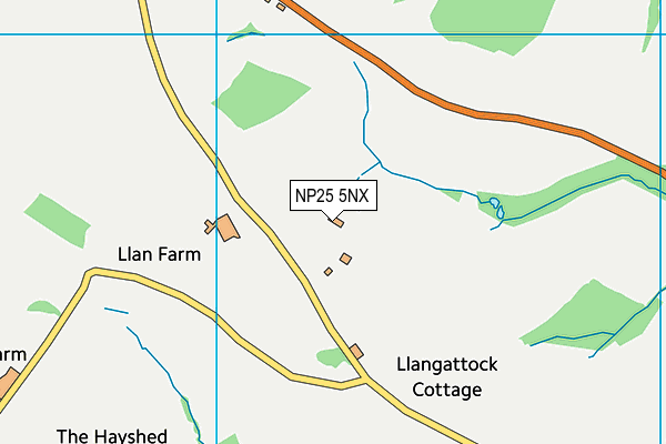 NP25 5NX map - OS VectorMap District (Ordnance Survey) NP25 5NX map - OS VectorMap District (Ordnance Survey)