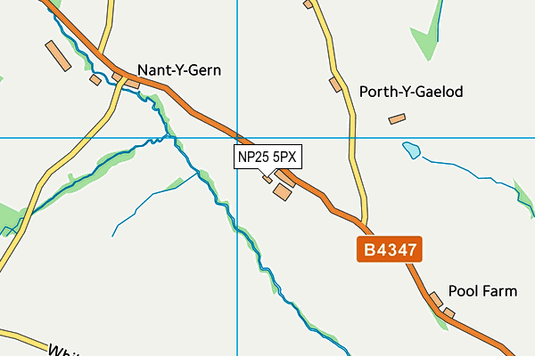 NP25 5PX map - OS VectorMap District (Ordnance Survey) NP25 5PX map - OS VectorMap District (Ordnance Survey)