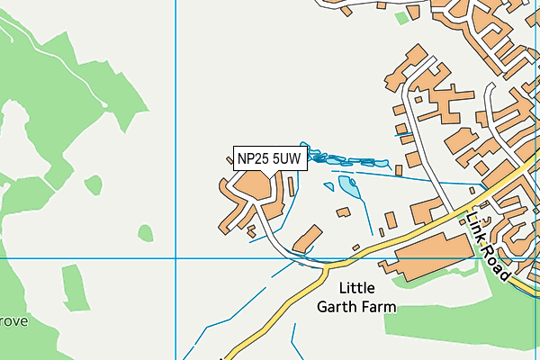 NP25 5UW map - OS VectorMap District (Ordnance Survey) NP25 5UW map - OS VectorMap District (Ordnance Survey)