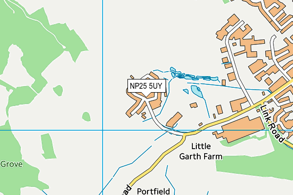 NP25 5UY map - OS VectorMap District (Ordnance Survey) NP25 5UY map - OS VectorMap District (Ordnance Survey)