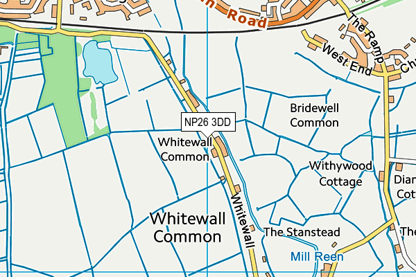 NP26 3DD map - OS VectorMap District (Ordnance Survey)