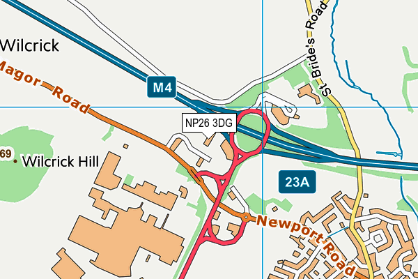 NP26 3DG map - OS VectorMap District (Ordnance Survey) NP26 3DG map - OS VectorMap District (Ordnance Survey)
