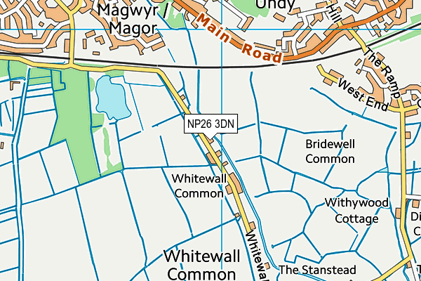 NP26 3DN map - OS VectorMap District (Ordnance Survey) NP26 3DN map - OS VectorMap District (Ordnance Survey)