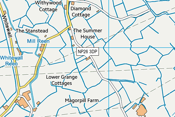 NP26 3DP map - OS VectorMap District (Ordnance Survey) NP26 3DP map - OS VectorMap District (Ordnance Survey)