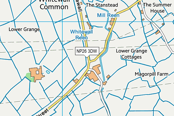 NP26 3DW map - OS VectorMap District (Ordnance Survey) NP26 3DW map - OS VectorMap District (Ordnance Survey)