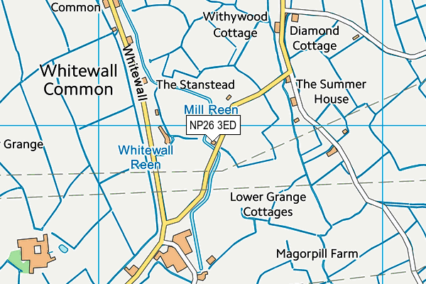 NP26 3ED map - OS VectorMap District (Ordnance Survey) NP26 3ED map - OS VectorMap District (Ordnance Survey)