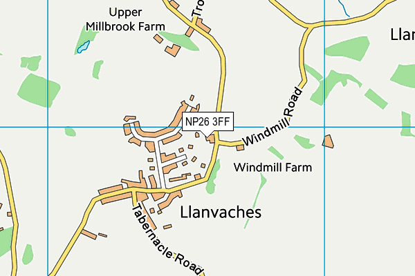 NP26 3FF map - OS VectorMap District (Ordnance Survey) NP26 3FF map - OS VectorMap District (Ordnance Survey)