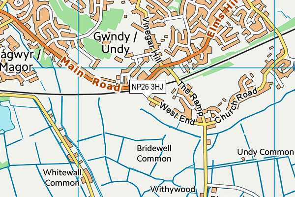 NP26 3HJ map - OS VectorMap District (Ordnance Survey)
