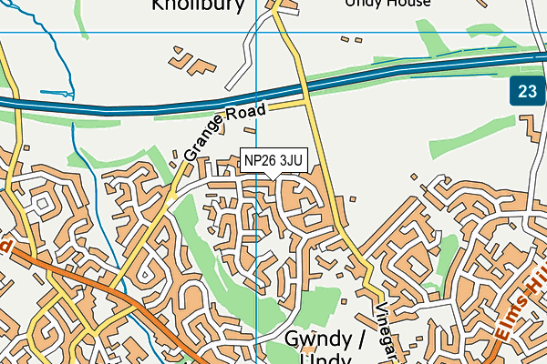 NP26 3JU map - OS VectorMap District (Ordnance Survey) NP26 3JU map - OS VectorMap District (Ordnance Survey)