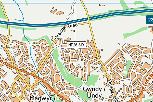 NP26 3JX map - OS VectorMap District (Ordnance Survey) NP26 3JX map - OS VectorMap District (Ordnance Survey)