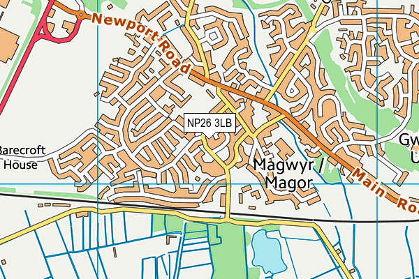 NP26 3LB map - OS VectorMap District (Ordnance Survey) NP26 3LB map - OS VectorMap District (Ordnance Survey)