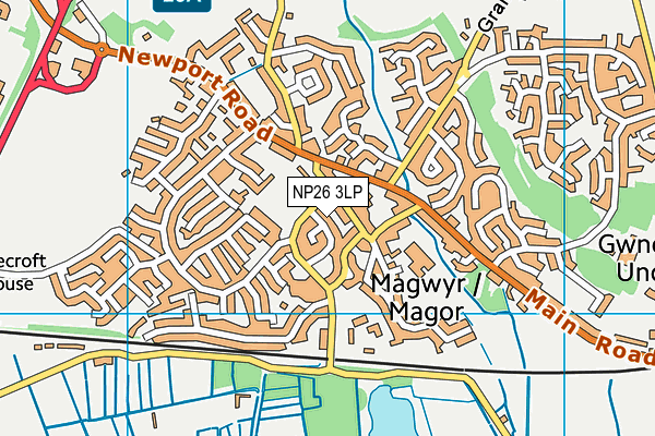 NP26 3LP map - OS VectorMap District (Ordnance Survey) NP26 3LP map - OS VectorMap District (Ordnance Survey)