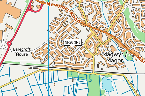 NP26 3NJ map - OS VectorMap District (Ordnance Survey) NP26 3NJ map - OS VectorMap District (Ordnance Survey)
