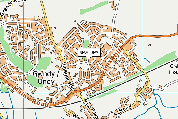 NP26 3PA map - OS VectorMap District (Ordnance Survey) NP26 3PA map - OS VectorMap District (Ordnance Survey)