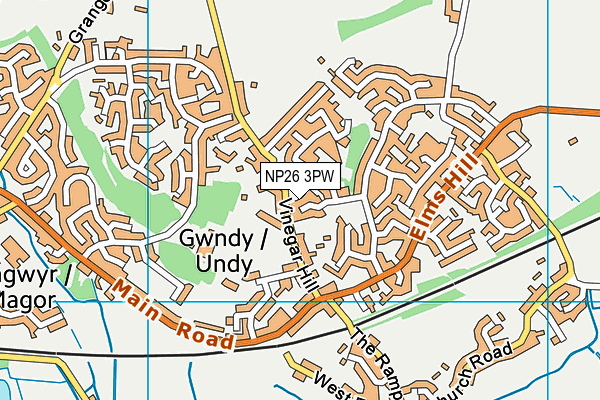 NP26 3PW map - OS VectorMap District (Ordnance Survey) NP26 3PW map - OS VectorMap District (Ordnance Survey)
