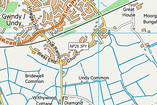 NP26 3PY map - OS VectorMap District (Ordnance Survey) NP26 3PY map - OS VectorMap District (Ordnance Survey)