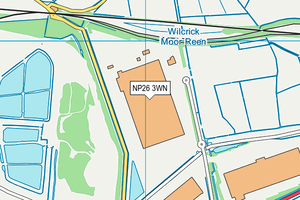 NP26 3WN map - OS VectorMap District (Ordnance Survey) NP26 3WN map - OS VectorMap District (Ordnance Survey)