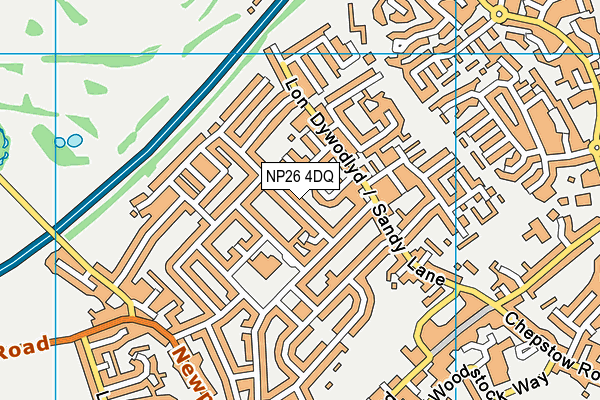 NP26 4DQ map - OS VectorMap District (Ordnance Survey) NP26 4DQ map - OS VectorMap District (Ordnance Survey)