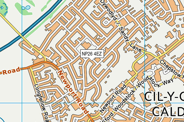 NP26 4EZ map - OS VectorMap District (Ordnance Survey) NP26 4EZ map - OS VectorMap District (Ordnance Survey)