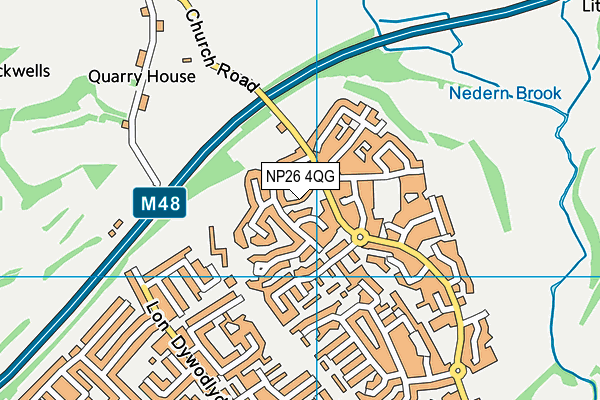 NP26 4QG map - OS VectorMap District (Ordnance Survey) NP26 4QG map - OS VectorMap District (Ordnance Survey)