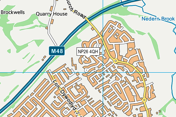NP26 4QH map - OS VectorMap District (Ordnance Survey) NP26 4QH map - OS VectorMap District (Ordnance Survey)